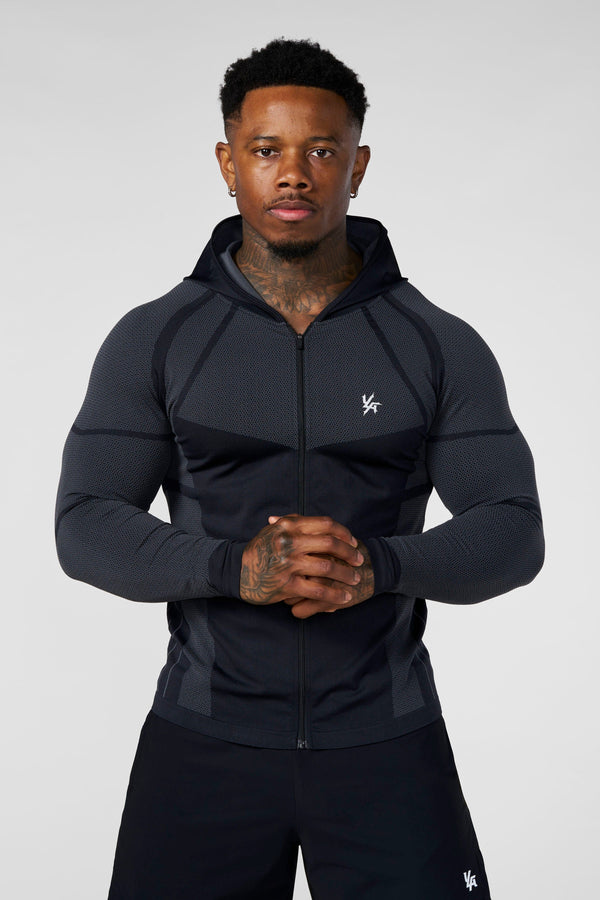 Apex Compression Zip-Ups - Black Front