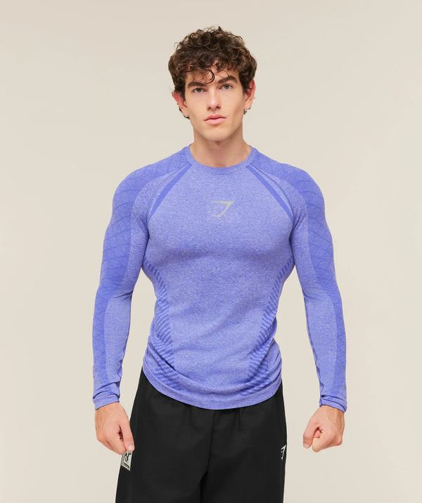Devant Seamless Long Sleeve T-Shirt - Amethist