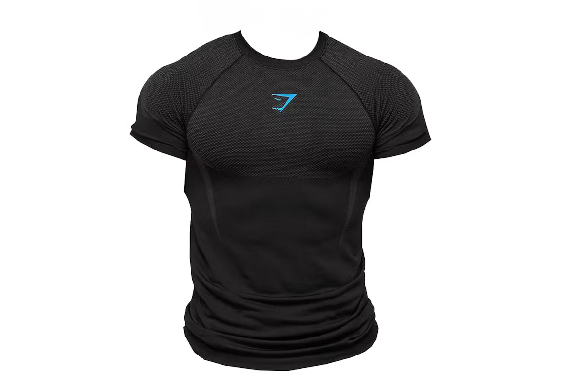 Gymshark Onyx 5.0 Seamless T-shirt - Black/Onyx Grey