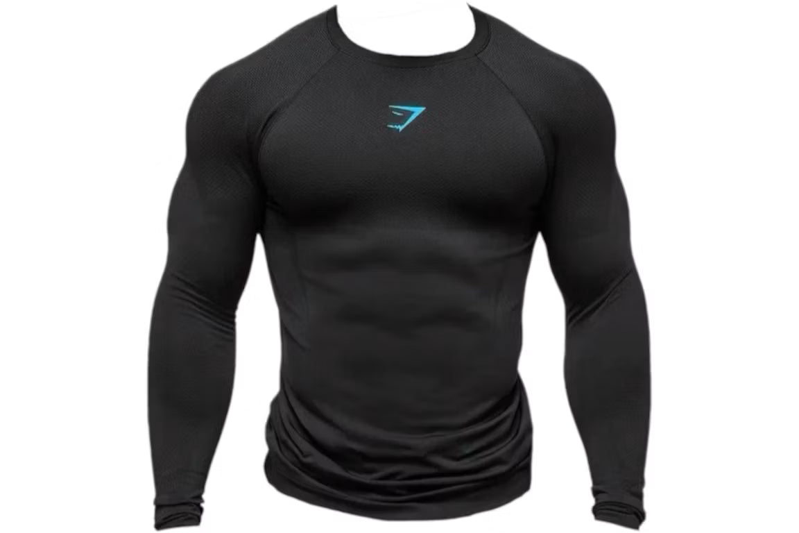 Gymshark Onyx Midnight 5.0 Seamless L/S T-shirt - Black/Black