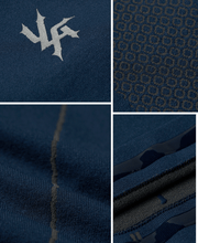 Apex Compression Zip-Ups - Navy Texture Detail