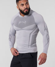 Warrior Compression Hoodies - Light Grey Front