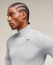 Vital Seamless 1/4 Zip - Light Grey/Smokey Grey