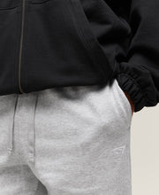 Crest Straight Leg Joggers - Light Grey Core Marl