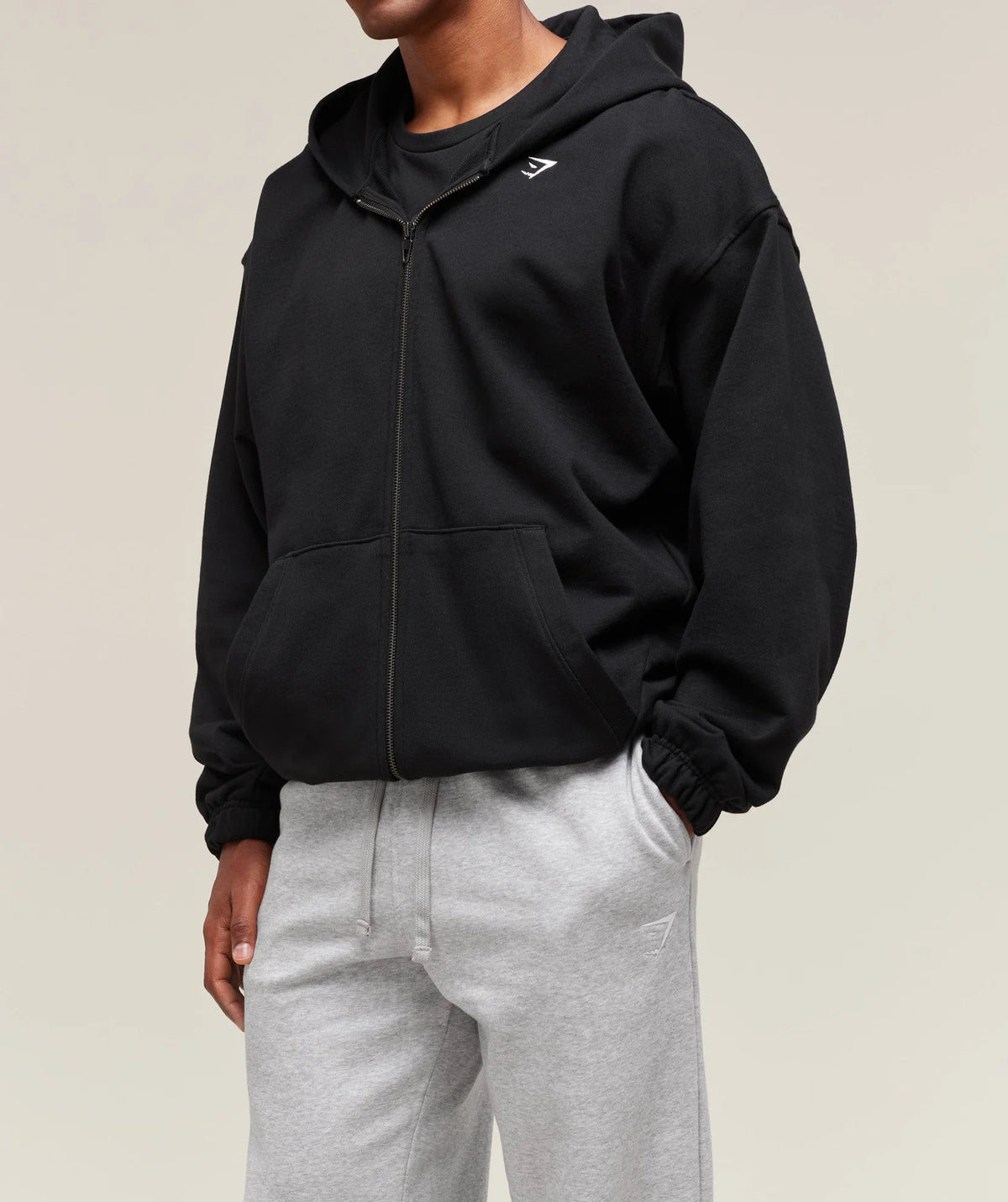 Crest Straight Leg Joggers - Light Grey Core Marl