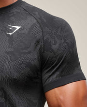 Geo Seamless T-Shirt - Black/Charcoal Grey