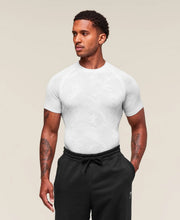 Geo Seamless T-Shirt - White/Light Grey
