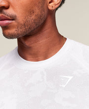 Geo Seamless T-Shirt - White/Light Grey