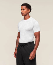 Geo Seamless T-Shirt - White/Light Grey