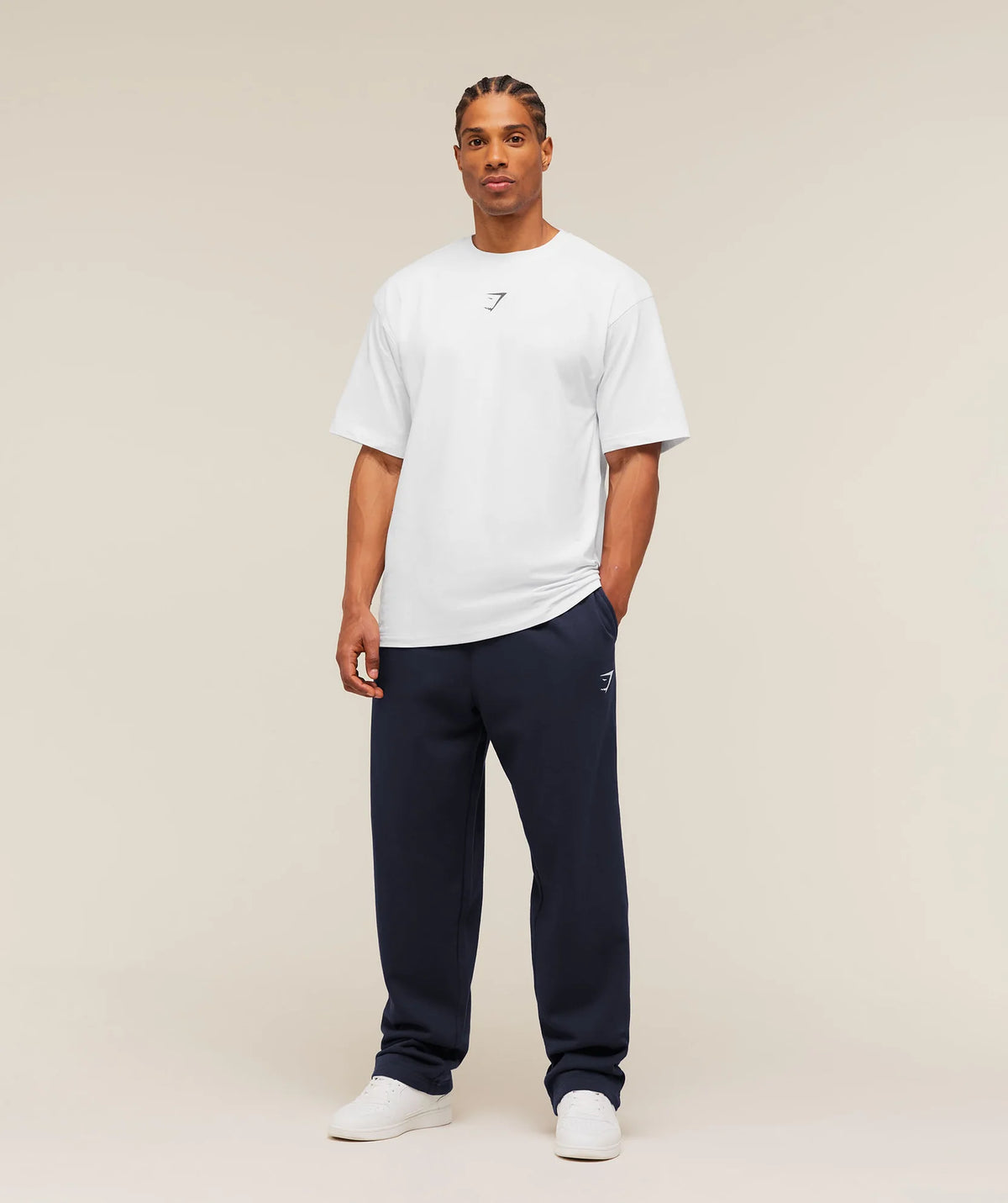 Crest Straight Leg Joggers - Heavy Blue