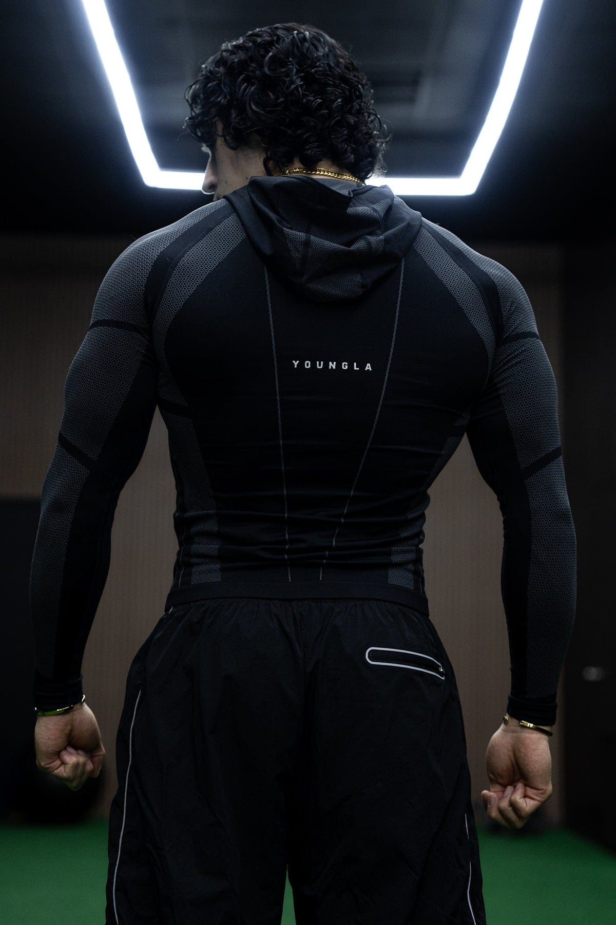 Apex Compression Zip-Ups - Black Studio Back