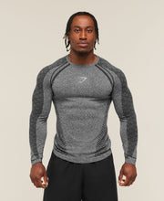 Devant Seamless Long Sleeve T-Shirt - Black