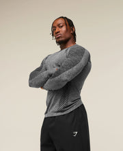 Devant Seamless Long Sleeve T-Shirt - Black