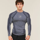 Devant Seamless Long Sleeve T-Shirt  - heavy blue
