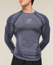 Devant Seamless Long Sleeve T-Shirt - Heavy Blue