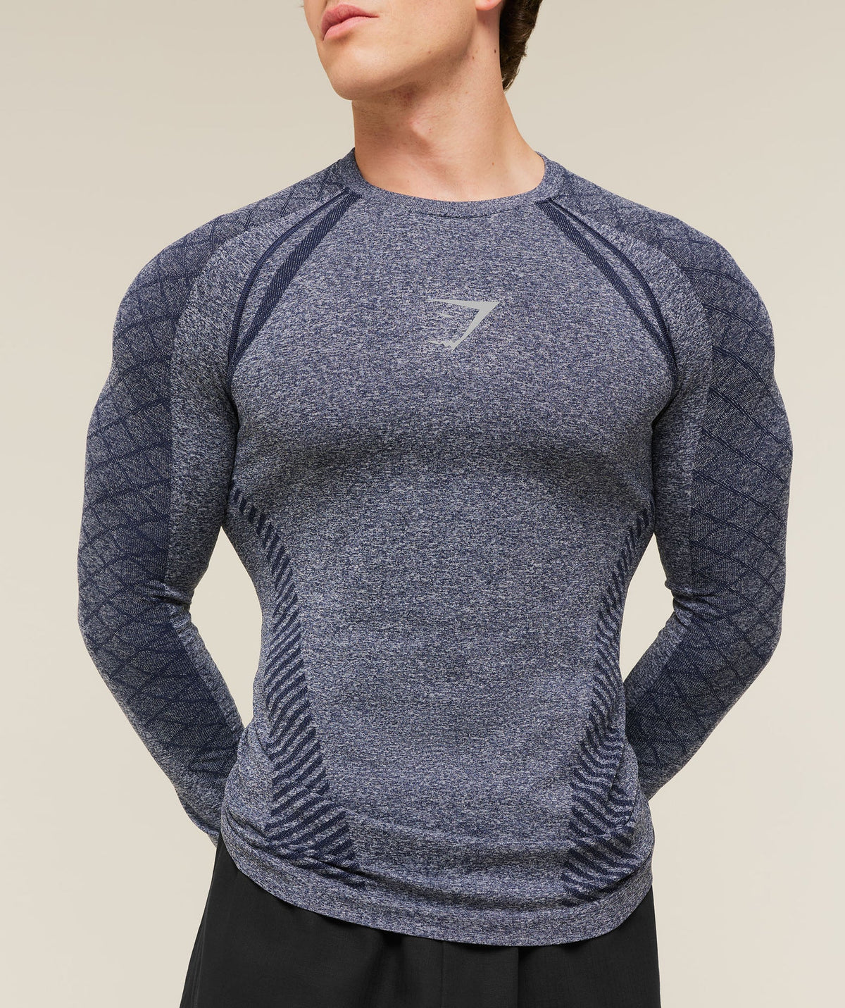 Devant Seamless Long Sleeve T-Shirt - Heavy Blue