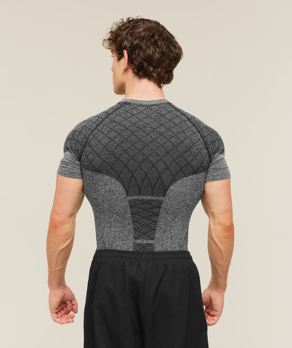 Devant Seamless T-Shirt Black Grey