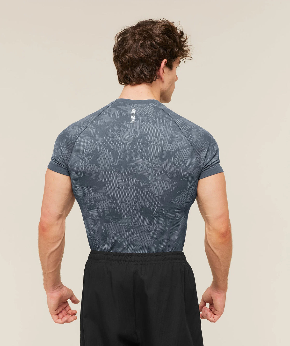 Geo Seamless T-Shirt - Shadow Blue/Tranquil Blue