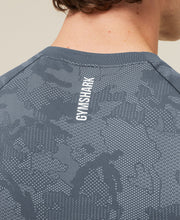 Geo Seamless T-Shirt - Shadow Blue/Tranquil Blue