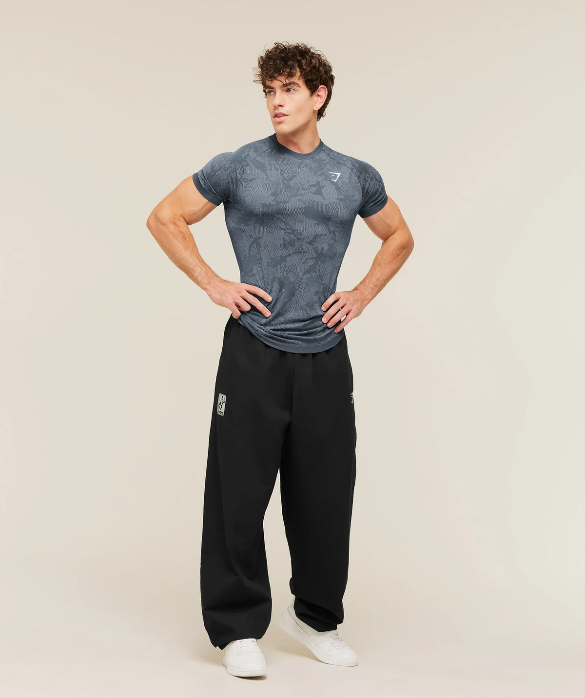 Geo Seamless T-Shirt - Shadow Blue/Tranquil Blue