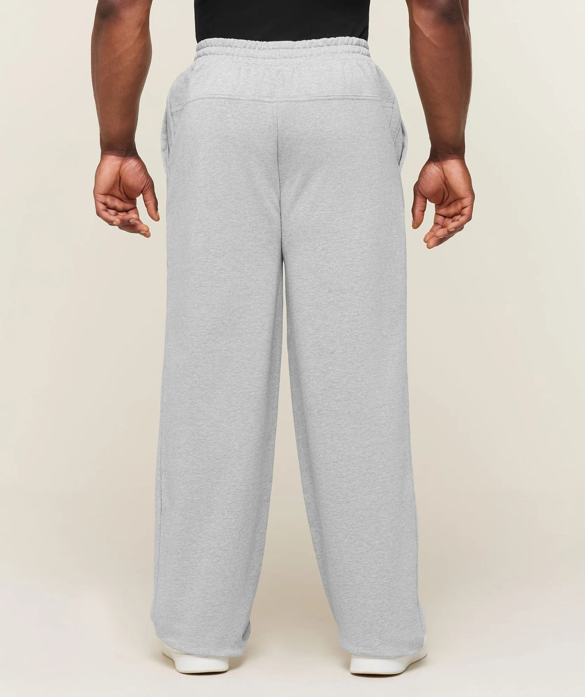 Global Lifting Wide Leg Pants - Light Grey Core Marl