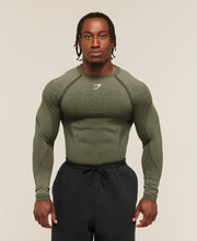 Shadow Seamless Long Sleeve T - Core Olive