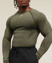 Shadow Seamless Long Sleeve T - Core Olive
