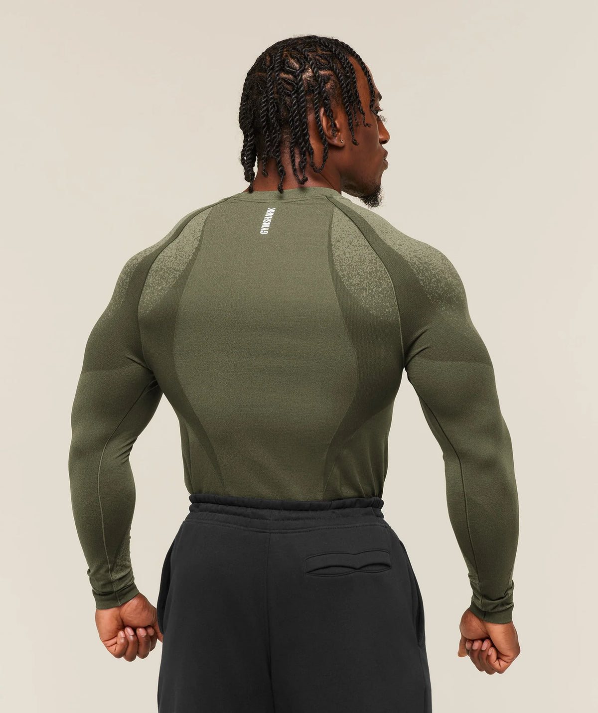 Shadow Seamless Long Sleeve T - Core Olive