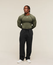 Gymshark Shadow Seamless Long Sleeve T-Shirt - Olive