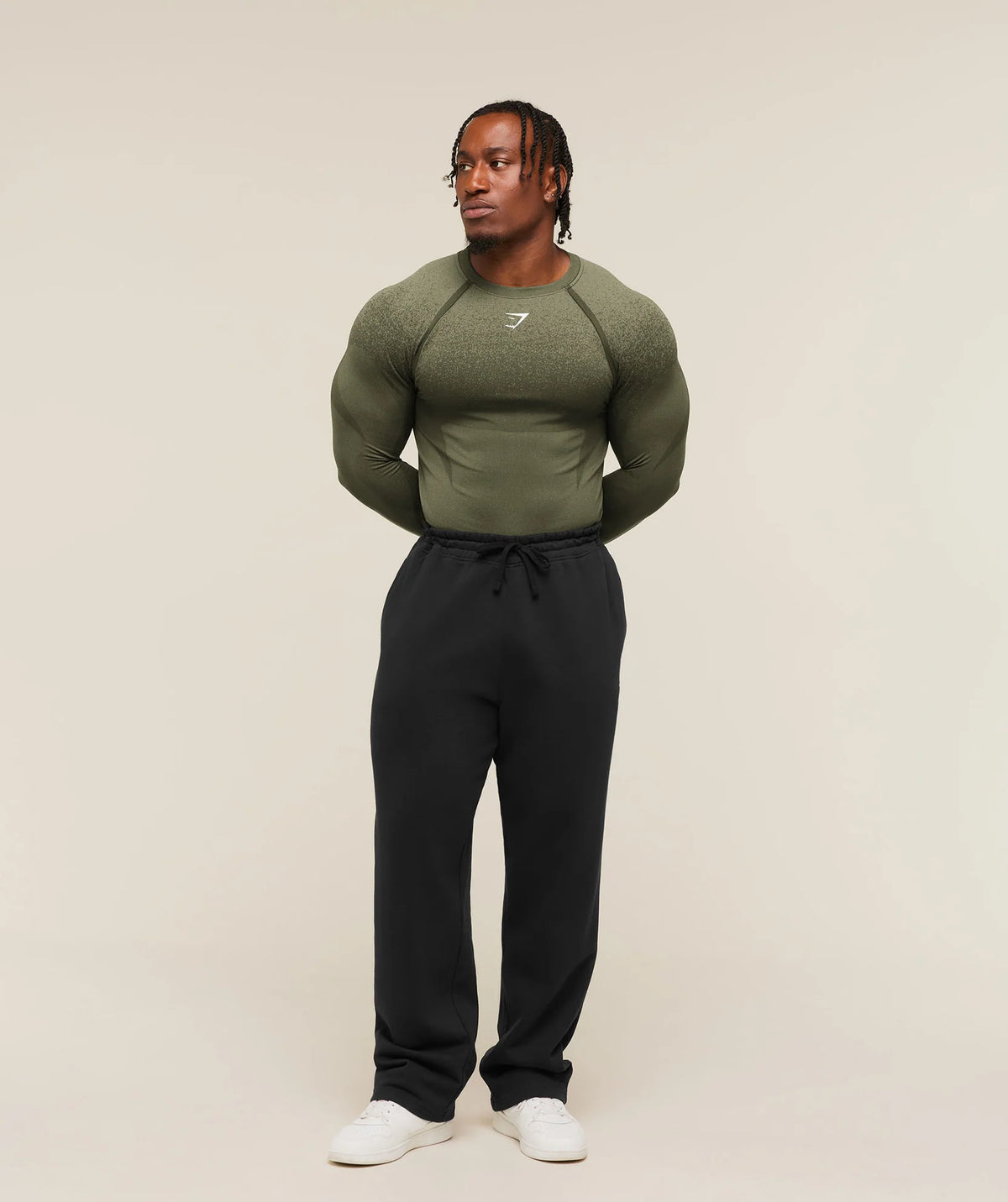 Shadow Seamless Long Sleeve T - Core Olive