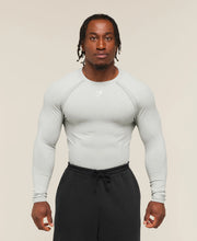 Shadow Seamless Long Sleeve T - Light Grey