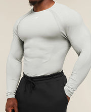 Shadow Seamless Long Sleeve T - Light Grey
