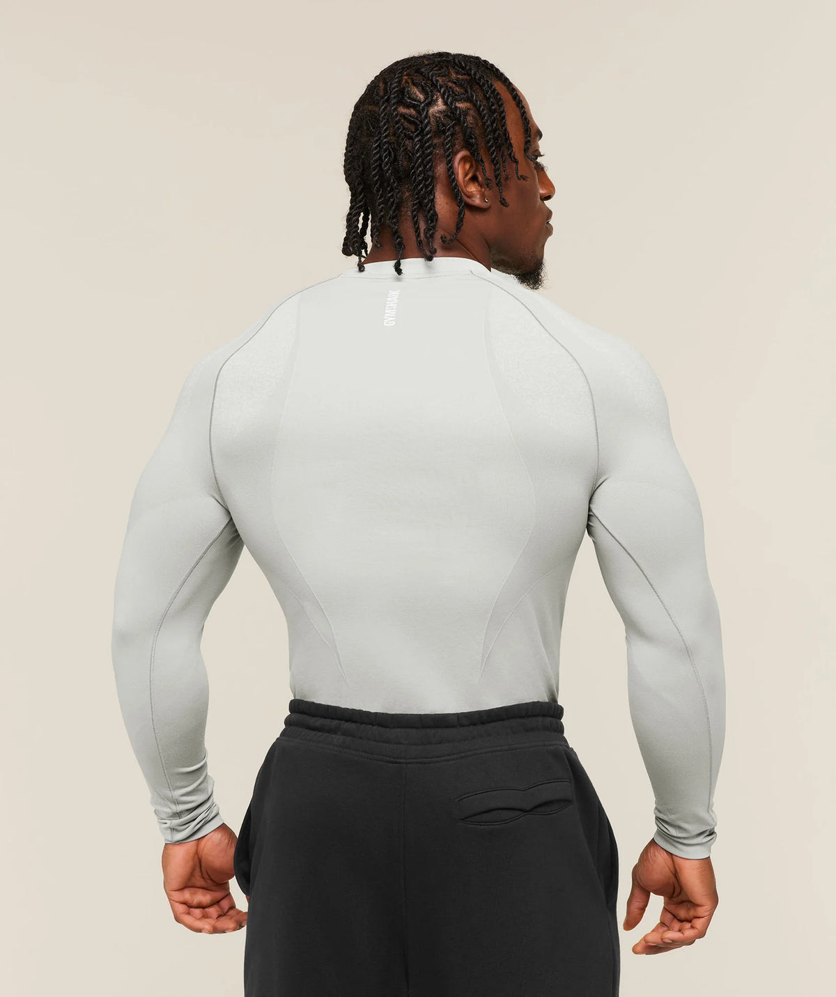 Shadow Seamless Long Sleeve T - Light Grey