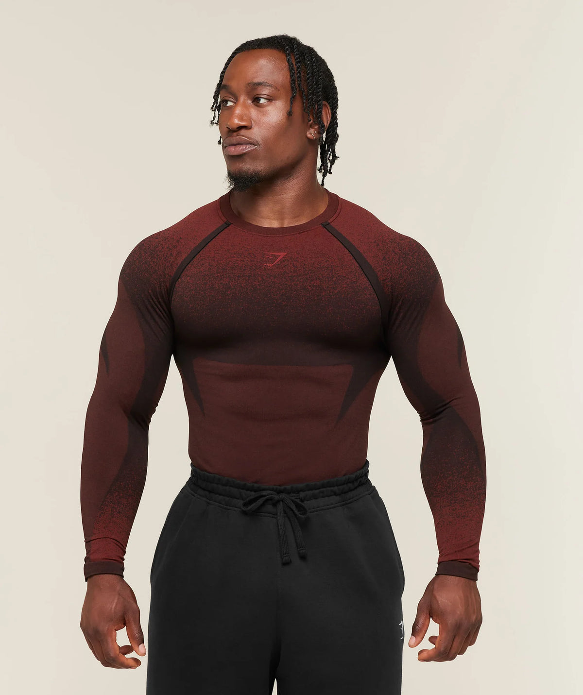 Shadow Seamless Long Sleeve T - Sets Red
