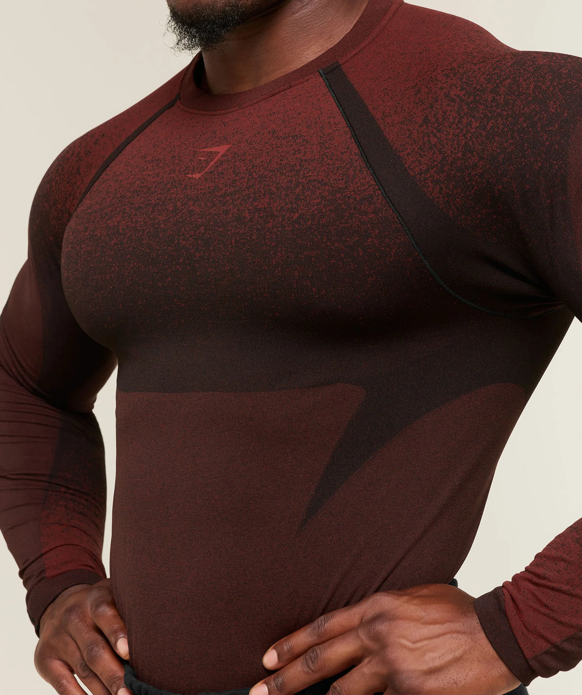 Shadow Seamless Long Sleeve T - Sets Red