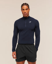 Vital Seamless 1/4 Zip - Navy/Heavy Blue