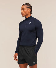 Vital Seamless 1/4 Zip - Navy/Heavy Blue