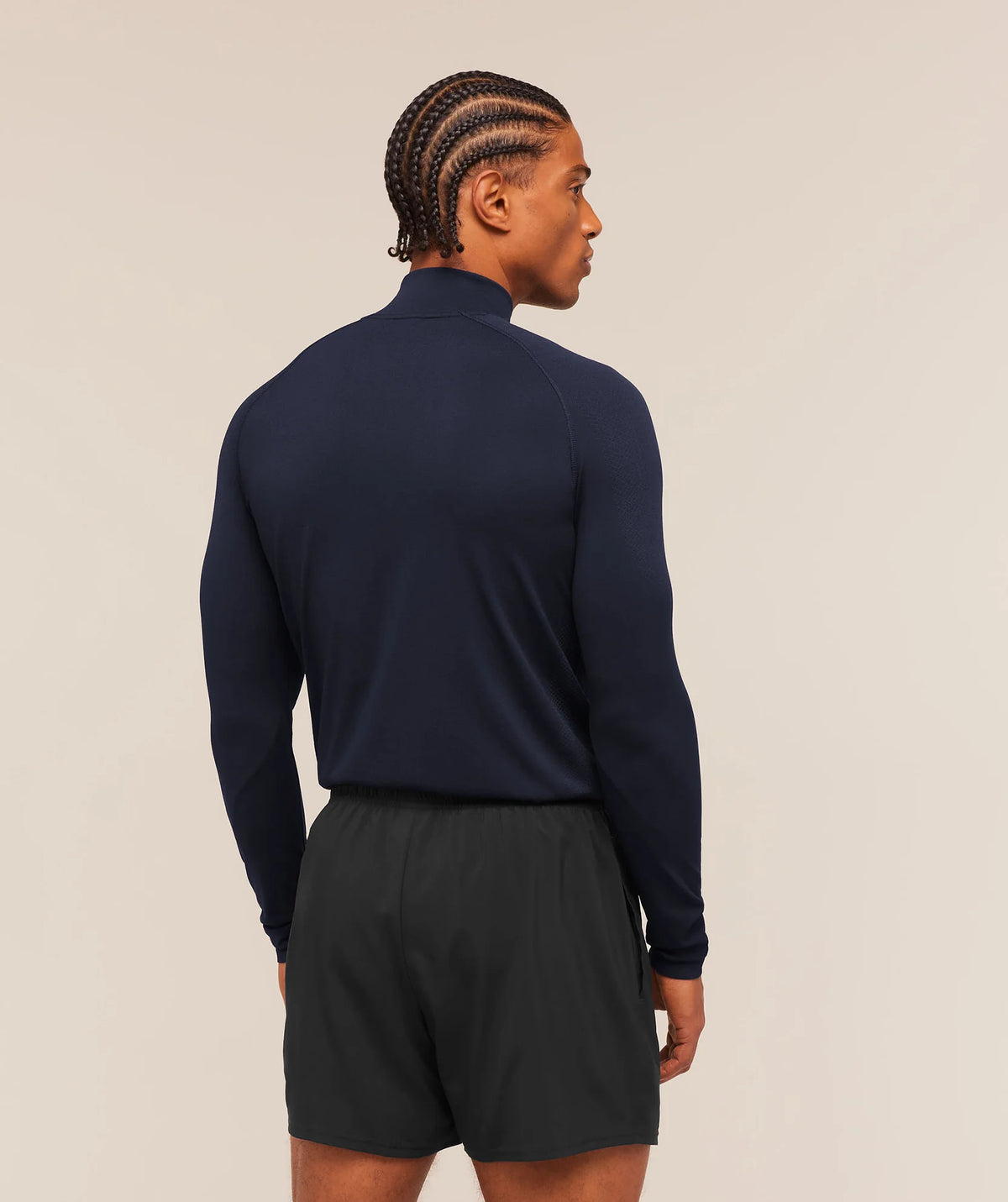 Vital Seamless 1/4 Zip - Navy/Heavy Blue