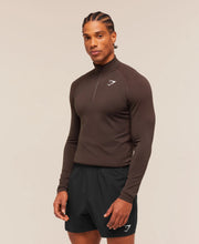 Vital Seamless 1/4 Zip - Walnut Brown/Espresso Brown