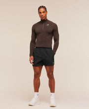 Vital Seamless 1/4 Zip - Walnut Brown/Espresso Brown