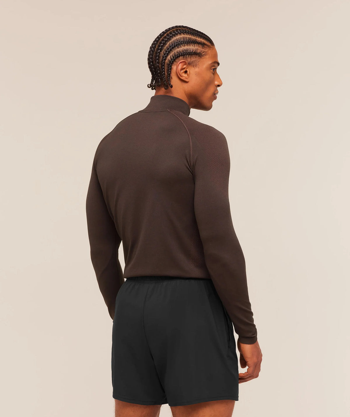 Vital Seamless 1/4 Zip - Walnut Brown/Espresso Brown