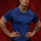 Superman Compression Tees - Blue