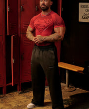 4117 - Superman Compression Tees - Sculpted fit, premium patterns, and detailed paneling, designed for performance and superhero-inspired style in Red.