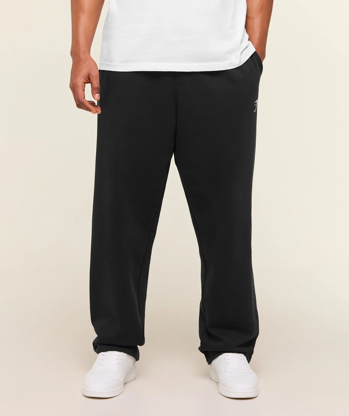 Crest Straight Leg Joggers - Black