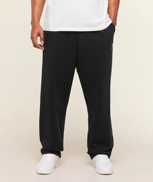 Crest Straight Leg Joggers - Black