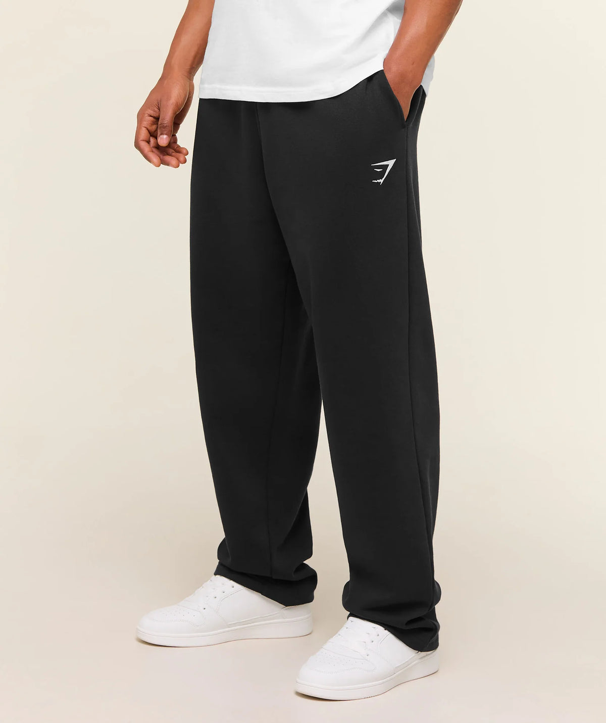 Crest Straight Leg Joggers - Black