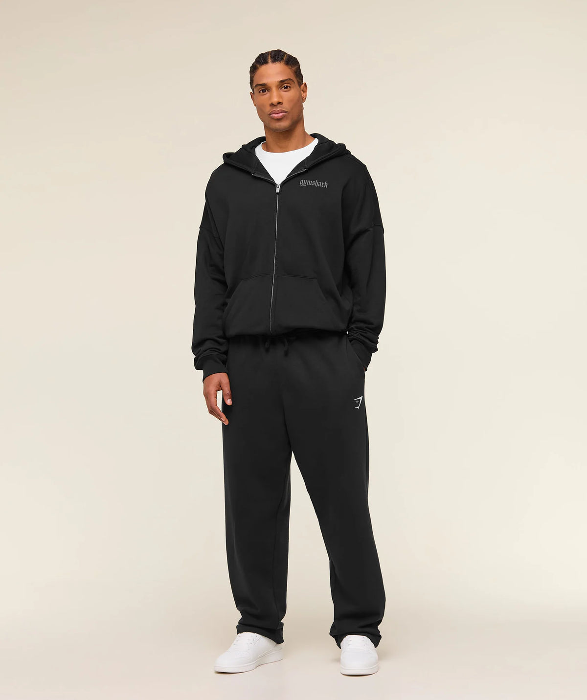 Crest Straight Leg Joggers - Black