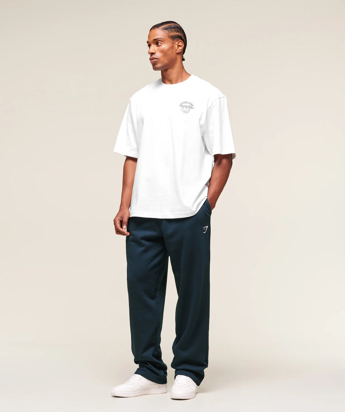 Crest Straight Leg Joggers - Navy