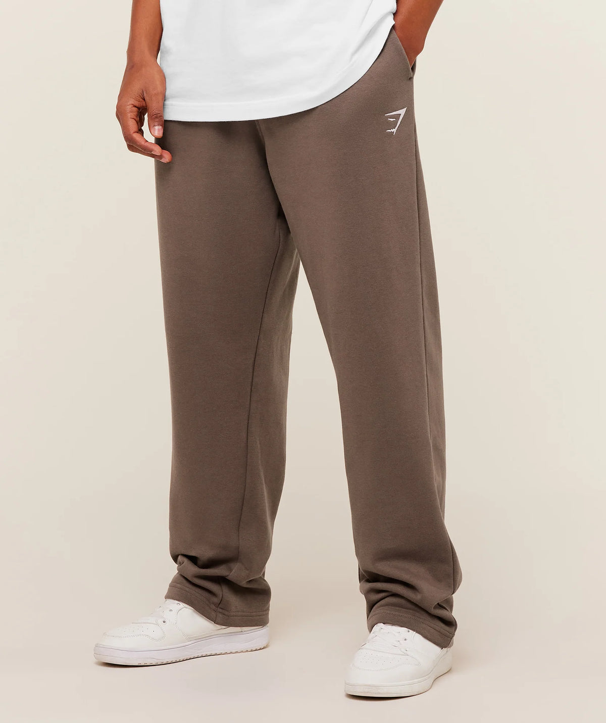 Crest Straight Leg Joggers - Soft Brown