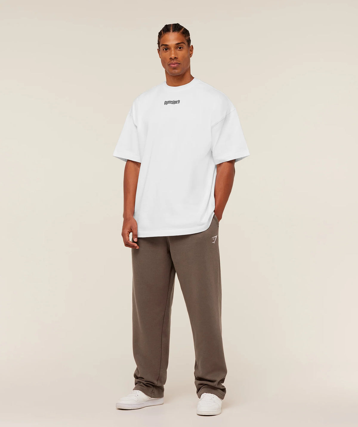Crest Straight Leg Joggers - Soft Brown